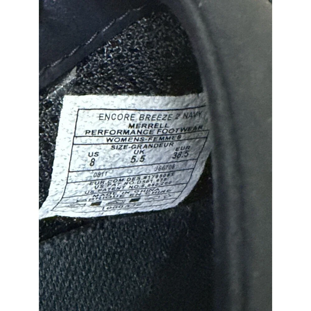 Merrell Encore Breeze Q2 Women's Size 9 Navy Blue Mesh Slip On Comfort Clogs